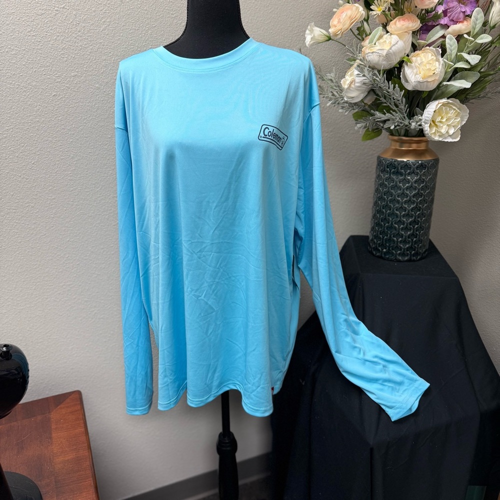 NWT Coleman XX-Large Long Sleeve Graphic Tee “Take A Hike” | Blue Topaz